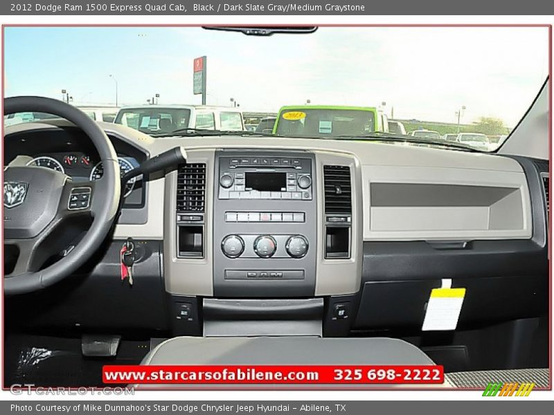 Black / Dark Slate Gray/Medium Graystone 2012 Dodge Ram 1500 Express Quad Cab