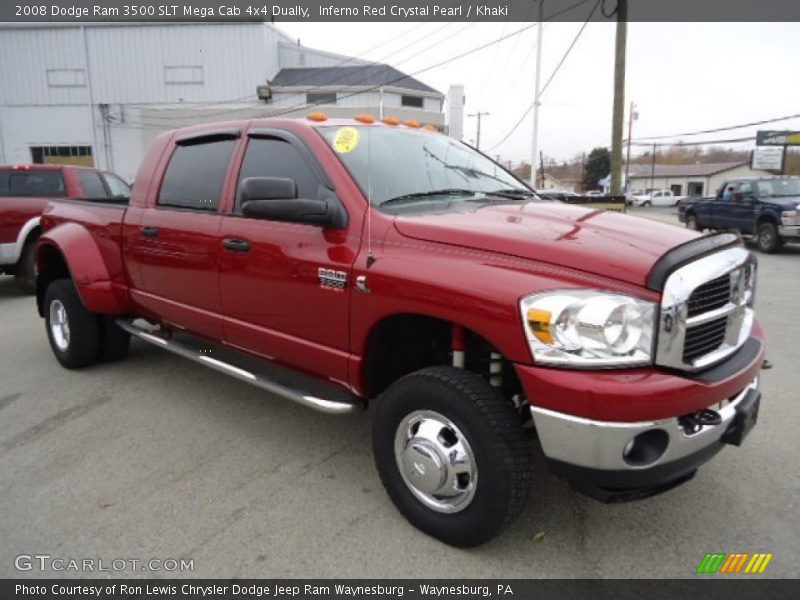 Front 3/4 View of 2008 Ram 3500 SLT Mega Cab 4x4 Dually