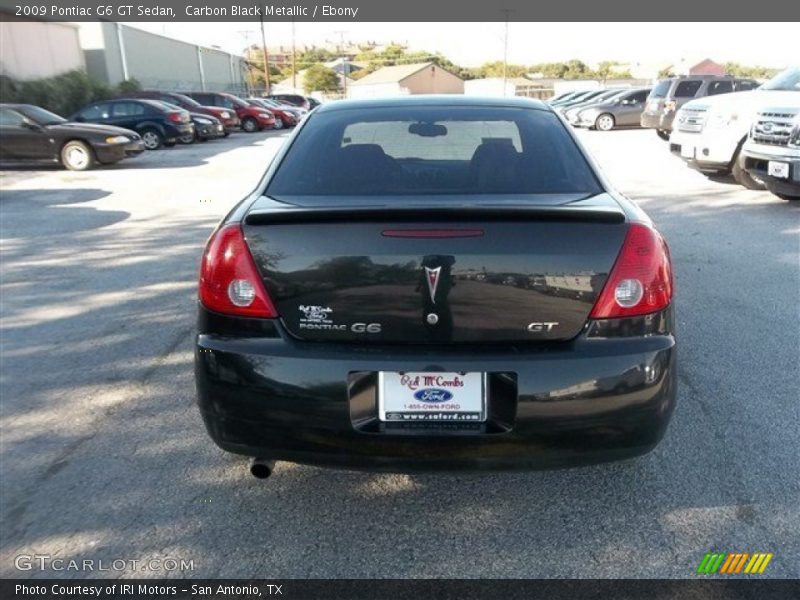 Carbon Black Metallic / Ebony 2009 Pontiac G6 GT Sedan