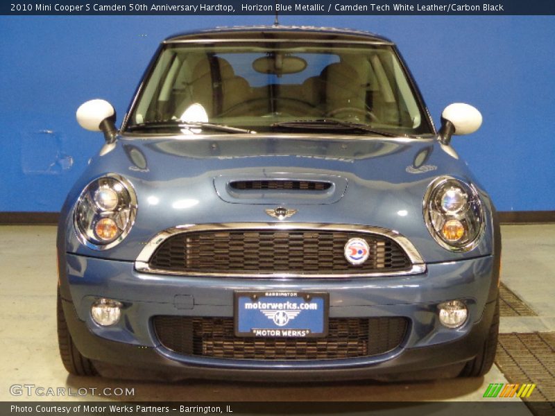 Horizon Blue Metallic / Camden Tech White Leather/Carbon Black 2010 Mini Cooper S Camden 50th Anniversary Hardtop