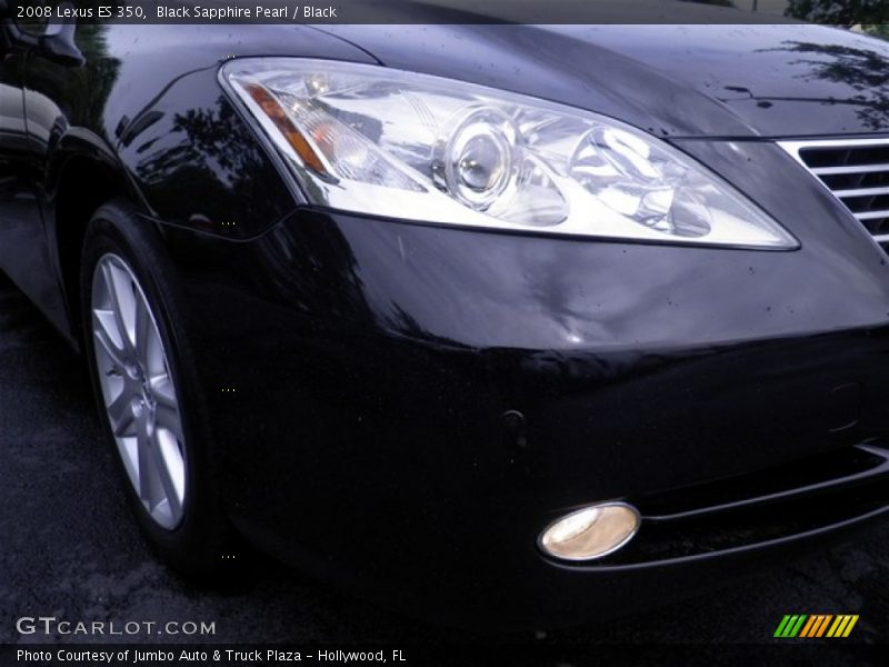 Black Sapphire Pearl / Black 2008 Lexus ES 350