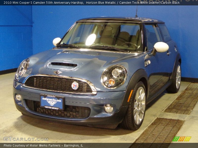 Horizon Blue Metallic / Camden Tech White Leather/Carbon Black 2010 Mini Cooper S Camden 50th Anniversary Hardtop