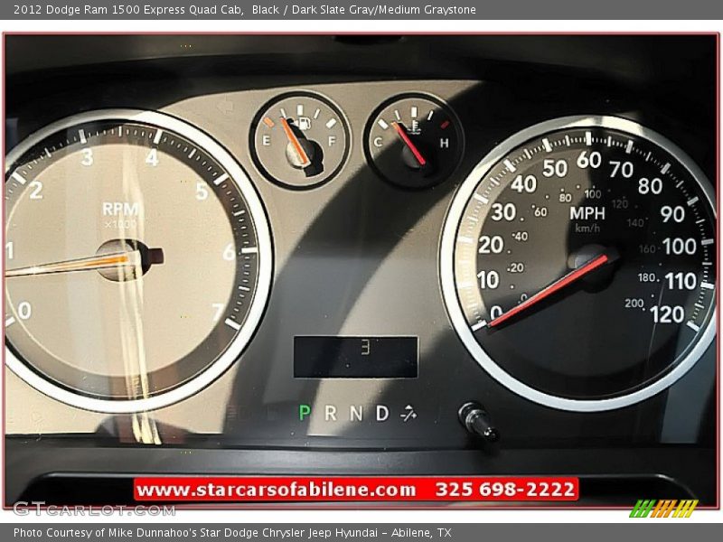 Black / Dark Slate Gray/Medium Graystone 2012 Dodge Ram 1500 Express Quad Cab
