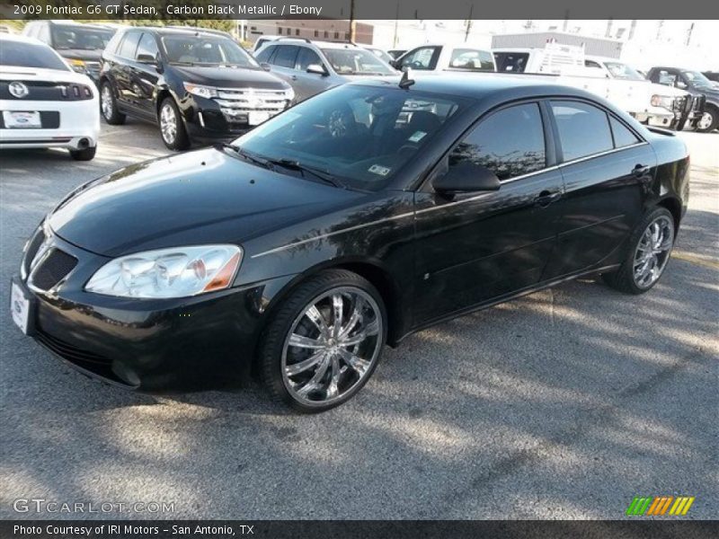 Carbon Black Metallic / Ebony 2009 Pontiac G6 GT Sedan