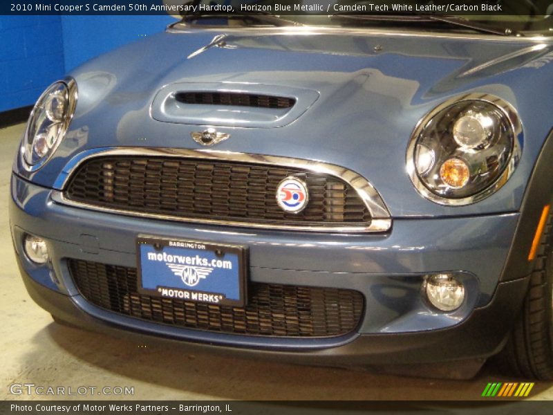 Horizon Blue Metallic / Camden Tech White Leather/Carbon Black 2010 Mini Cooper S Camden 50th Anniversary Hardtop