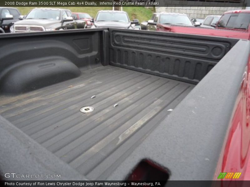 Inferno Red Crystal Pearl / Khaki 2008 Dodge Ram 3500 SLT Mega Cab 4x4 Dually