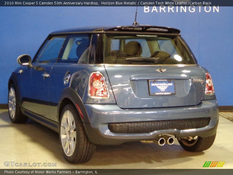 Horizon Blue Metallic / Camden Tech White Leather/Carbon Black 2010 Mini Cooper S Camden 50th Anniversary Hardtop