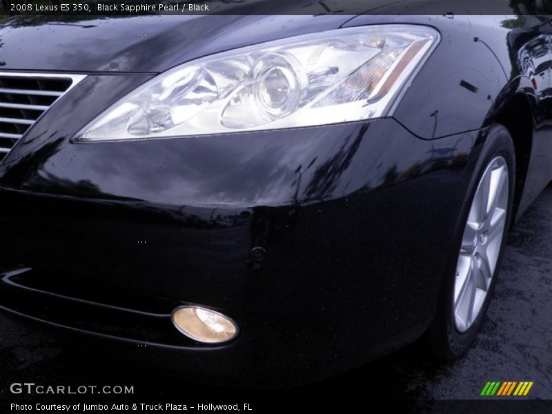 Black Sapphire Pearl / Black 2008 Lexus ES 350