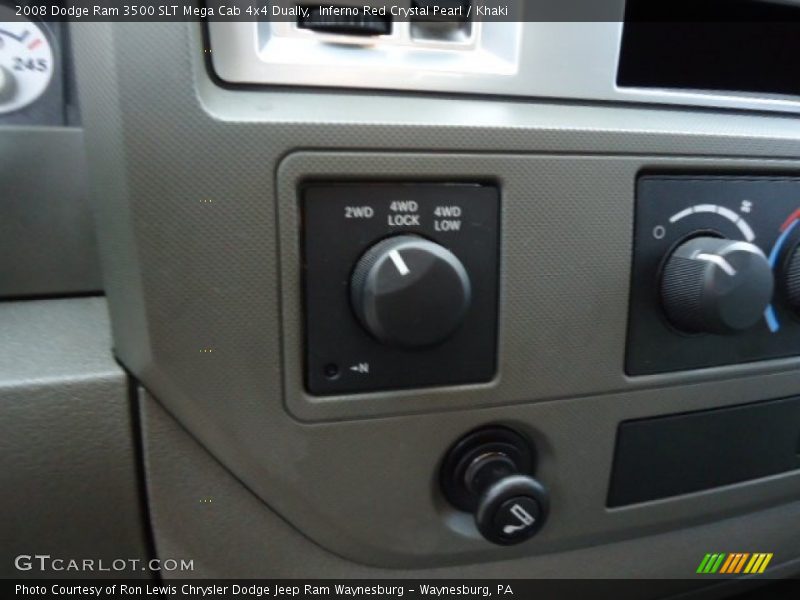 Inferno Red Crystal Pearl / Khaki 2008 Dodge Ram 3500 SLT Mega Cab 4x4 Dually