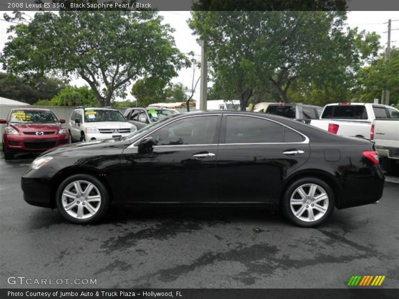 Black Sapphire Pearl / Black 2008 Lexus ES 350