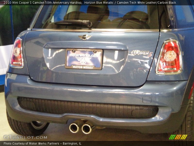 Horizon Blue Metallic / Camden Tech White Leather/Carbon Black 2010 Mini Cooper S Camden 50th Anniversary Hardtop