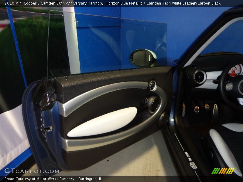 Horizon Blue Metallic / Camden Tech White Leather/Carbon Black 2010 Mini Cooper S Camden 50th Anniversary Hardtop