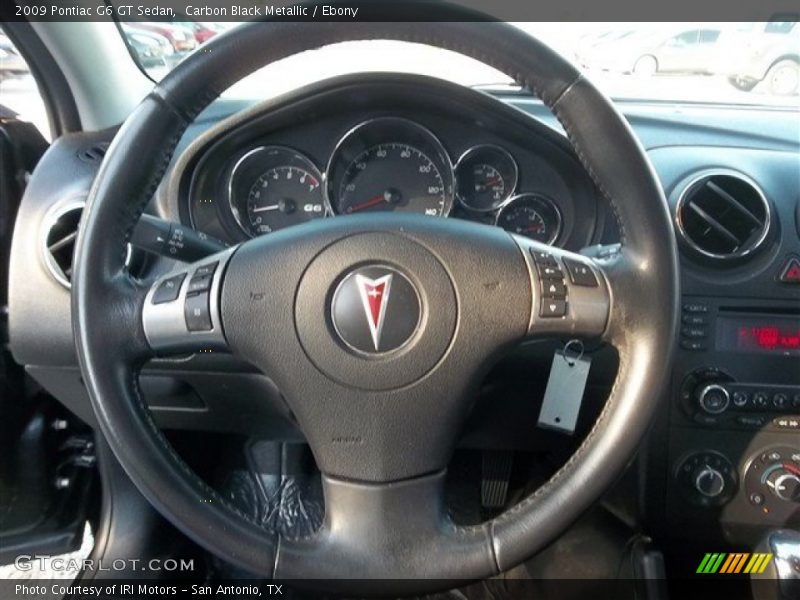 Carbon Black Metallic / Ebony 2009 Pontiac G6 GT Sedan
