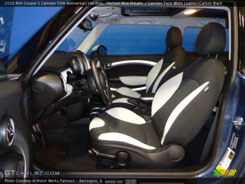 Horizon Blue Metallic / Camden Tech White Leather/Carbon Black 2010 Mini Cooper S Camden 50th Anniversary Hardtop