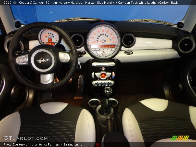 Horizon Blue Metallic / Camden Tech White Leather/Carbon Black 2010 Mini Cooper S Camden 50th Anniversary Hardtop
