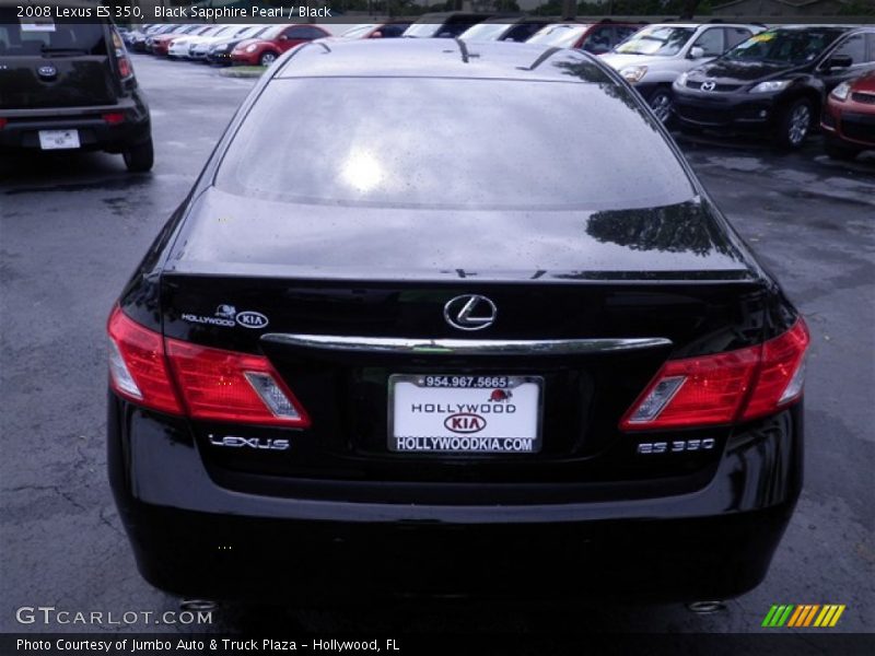 Black Sapphire Pearl / Black 2008 Lexus ES 350
