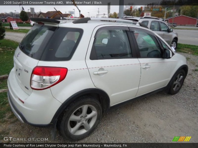 White Water Pearl / Black 2008 Suzuki SX4 Crossover Touring AWD