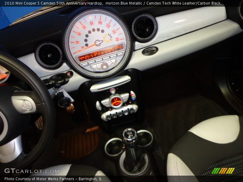 Horizon Blue Metallic / Camden Tech White Leather/Carbon Black 2010 Mini Cooper S Camden 50th Anniversary Hardtop