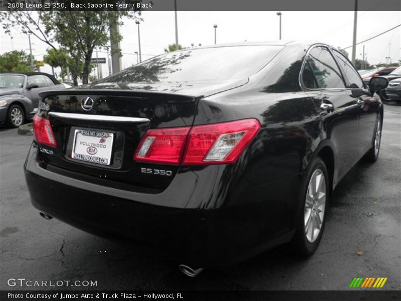 Black Sapphire Pearl / Black 2008 Lexus ES 350