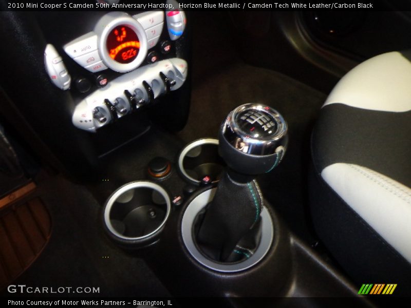Horizon Blue Metallic / Camden Tech White Leather/Carbon Black 2010 Mini Cooper S Camden 50th Anniversary Hardtop
