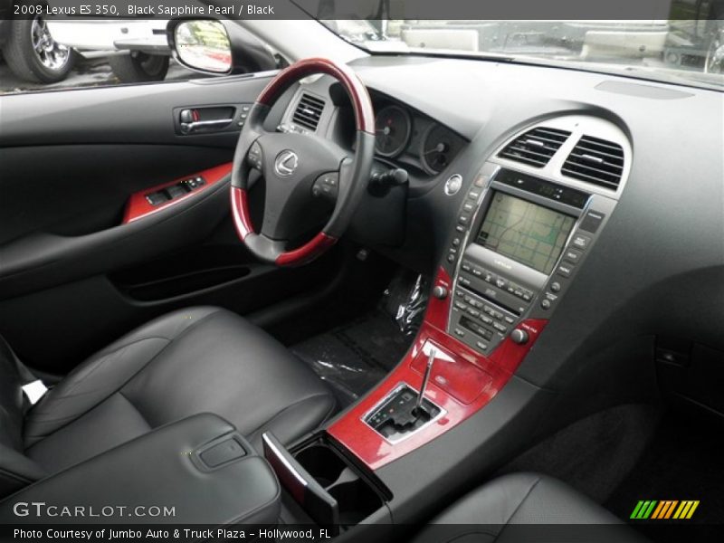Black Sapphire Pearl / Black 2008 Lexus ES 350