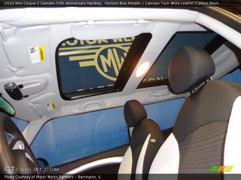 Horizon Blue Metallic / Camden Tech White Leather/Carbon Black 2010 Mini Cooper S Camden 50th Anniversary Hardtop