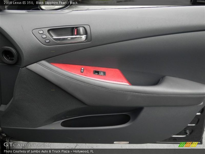 Black Sapphire Pearl / Black 2008 Lexus ES 350