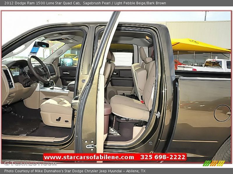 Sagebrush Pearl / Light Pebble Beige/Bark Brown 2012 Dodge Ram 1500 Lone Star Quad Cab