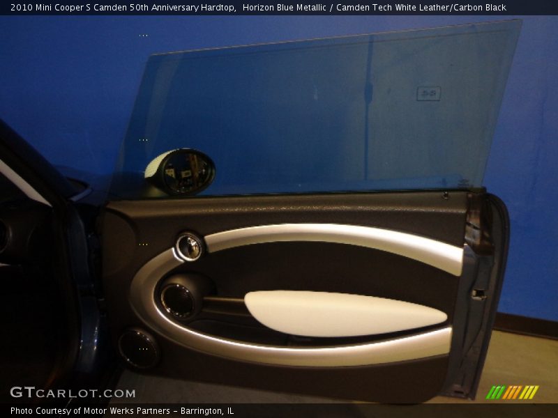 Horizon Blue Metallic / Camden Tech White Leather/Carbon Black 2010 Mini Cooper S Camden 50th Anniversary Hardtop