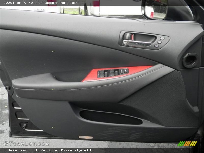 Black Sapphire Pearl / Black 2008 Lexus ES 350