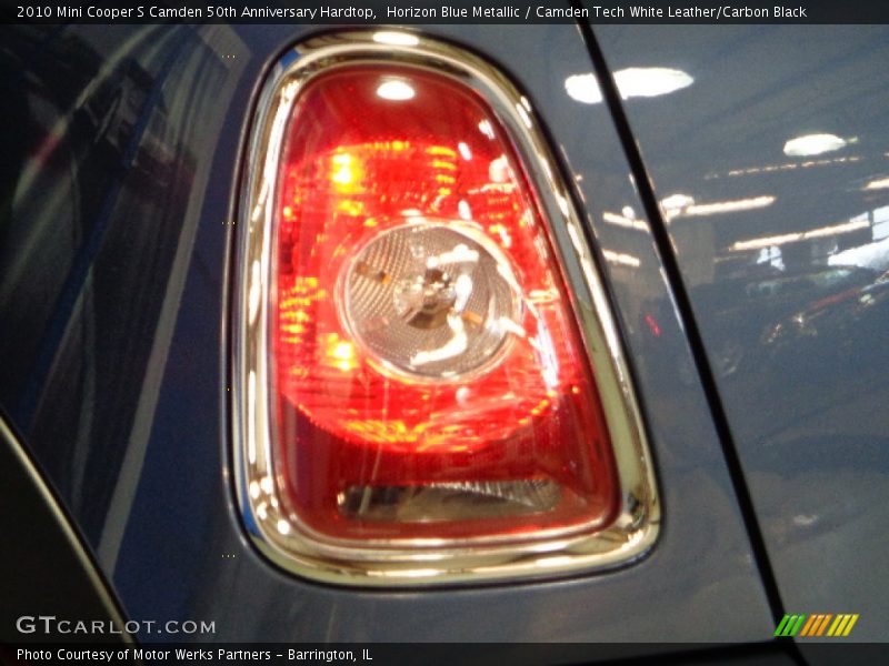 Horizon Blue Metallic / Camden Tech White Leather/Carbon Black 2010 Mini Cooper S Camden 50th Anniversary Hardtop