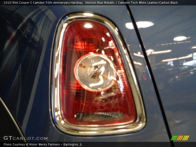 Horizon Blue Metallic / Camden Tech White Leather/Carbon Black 2010 Mini Cooper S Camden 50th Anniversary Hardtop