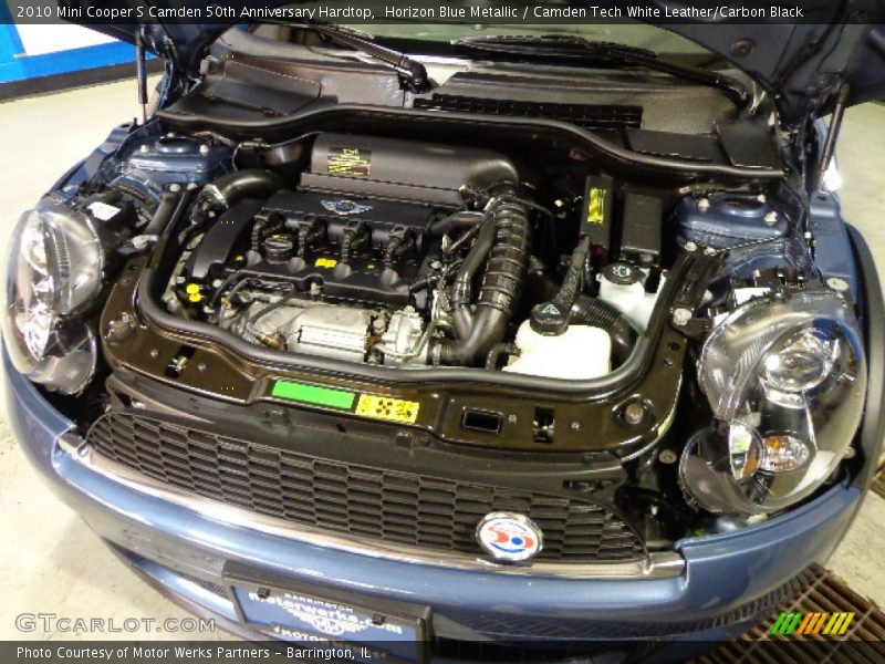 Horizon Blue Metallic / Camden Tech White Leather/Carbon Black 2010 Mini Cooper S Camden 50th Anniversary Hardtop