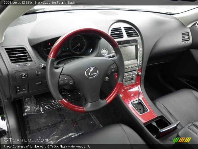 Black Sapphire Pearl / Black 2008 Lexus ES 350