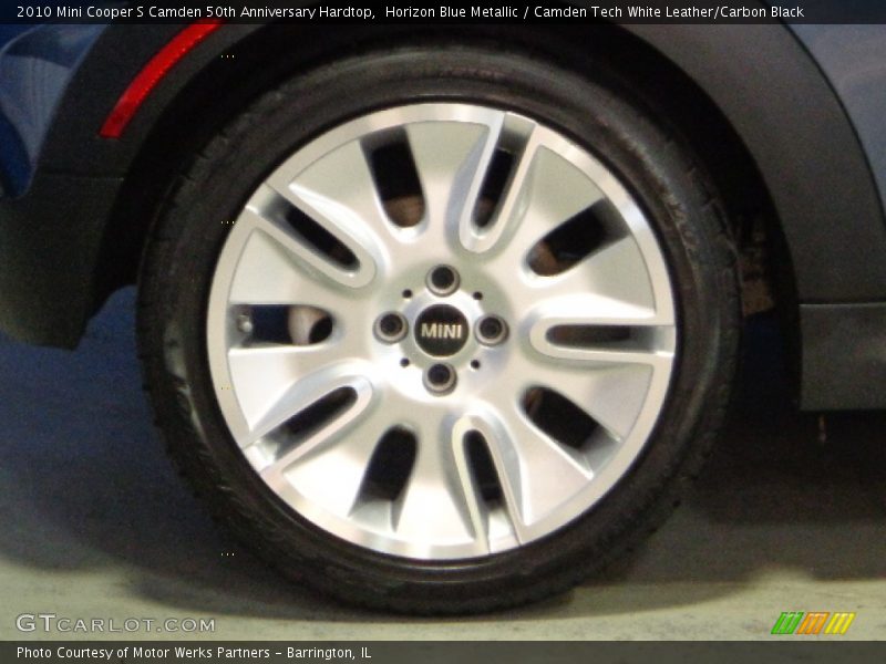 Horizon Blue Metallic / Camden Tech White Leather/Carbon Black 2010 Mini Cooper S Camden 50th Anniversary Hardtop