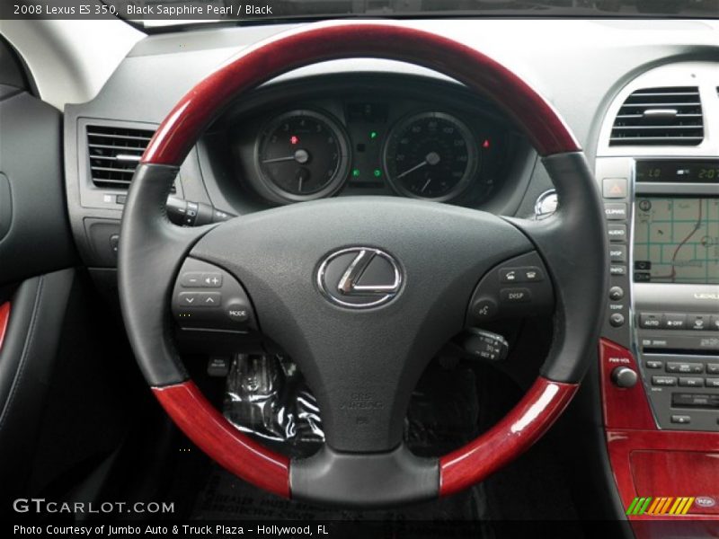 Black Sapphire Pearl / Black 2008 Lexus ES 350