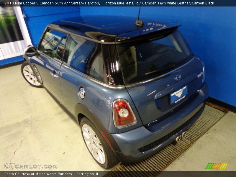 Horizon Blue Metallic / Camden Tech White Leather/Carbon Black 2010 Mini Cooper S Camden 50th Anniversary Hardtop