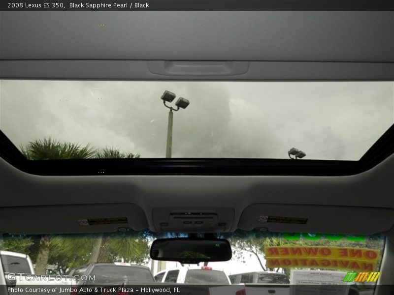 Black Sapphire Pearl / Black 2008 Lexus ES 350