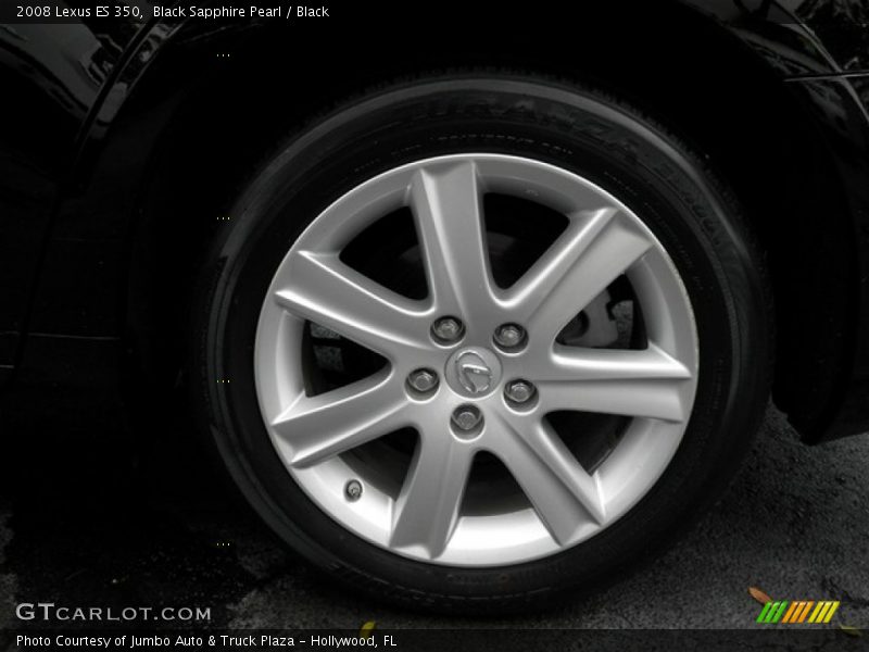 Black Sapphire Pearl / Black 2008 Lexus ES 350
