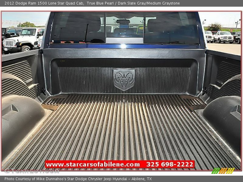 True Blue Pearl / Dark Slate Gray/Medium Graystone 2012 Dodge Ram 1500 Lone Star Quad Cab