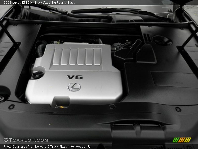 Black Sapphire Pearl / Black 2008 Lexus ES 350