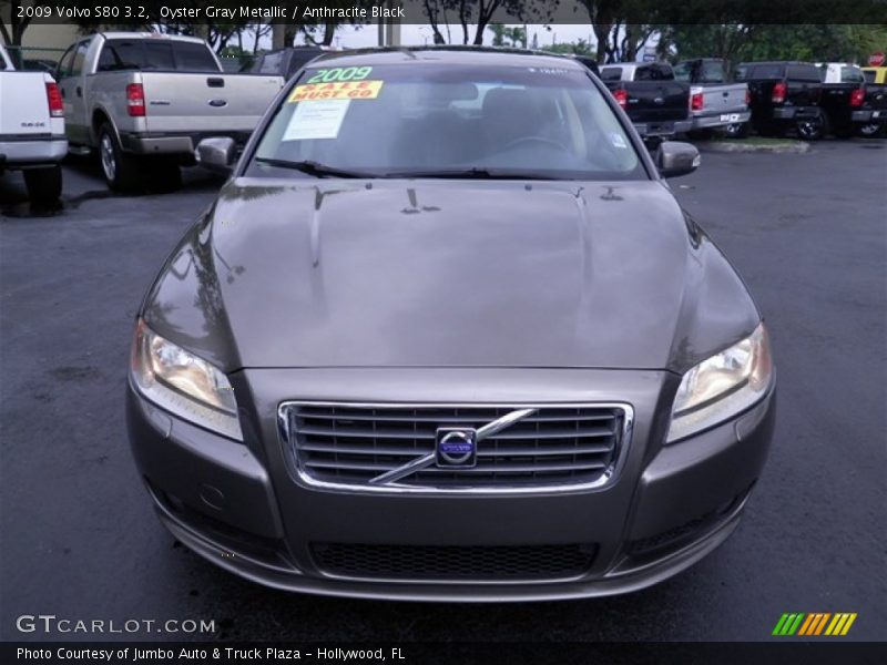 Oyster Gray Metallic / Anthracite Black 2009 Volvo S80 3.2