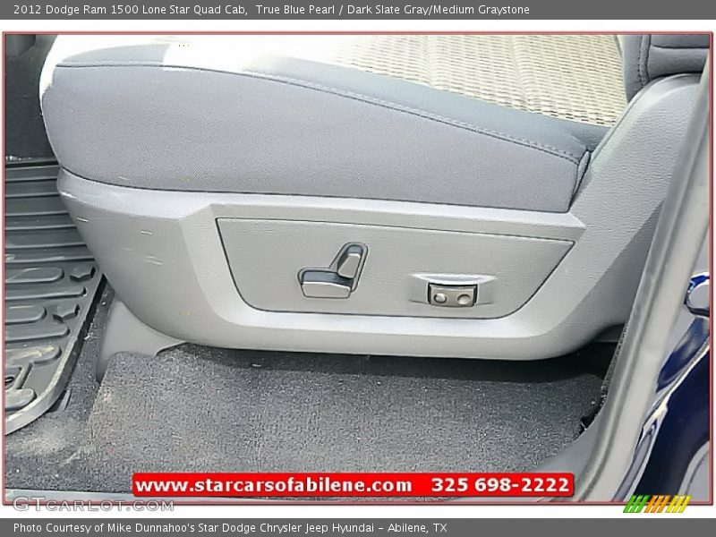True Blue Pearl / Dark Slate Gray/Medium Graystone 2012 Dodge Ram 1500 Lone Star Quad Cab