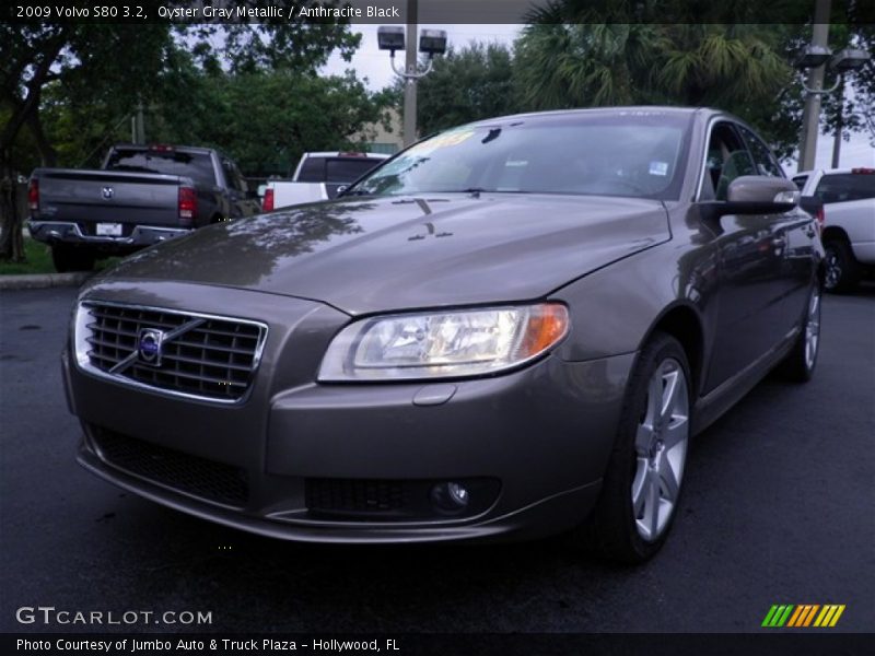 Oyster Gray Metallic / Anthracite Black 2009 Volvo S80 3.2