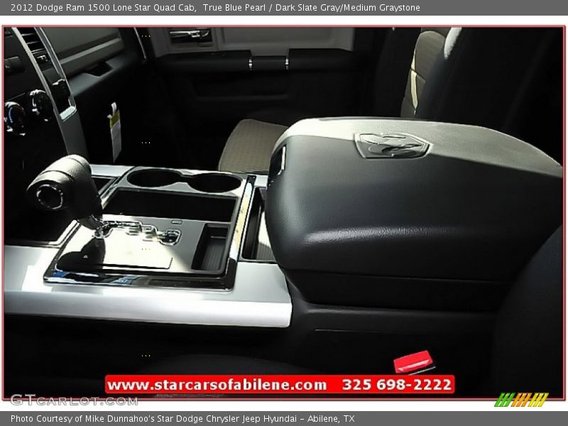 True Blue Pearl / Dark Slate Gray/Medium Graystone 2012 Dodge Ram 1500 Lone Star Quad Cab
