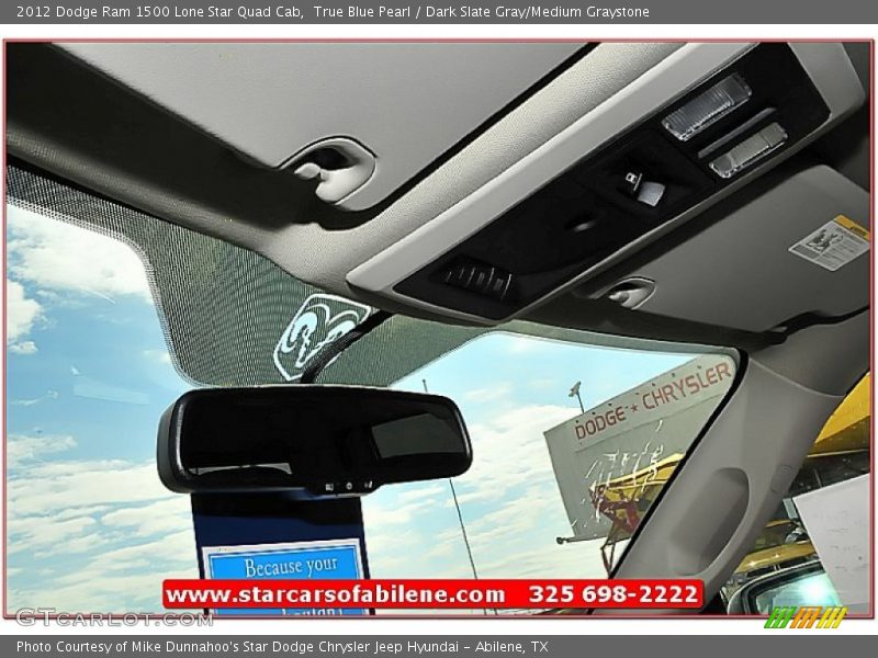 True Blue Pearl / Dark Slate Gray/Medium Graystone 2012 Dodge Ram 1500 Lone Star Quad Cab