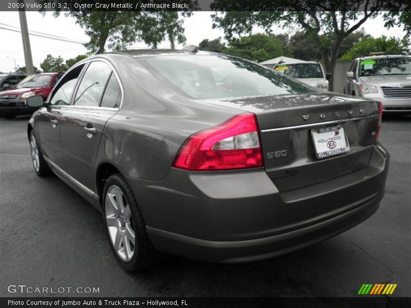 Oyster Gray Metallic / Anthracite Black 2009 Volvo S80 3.2