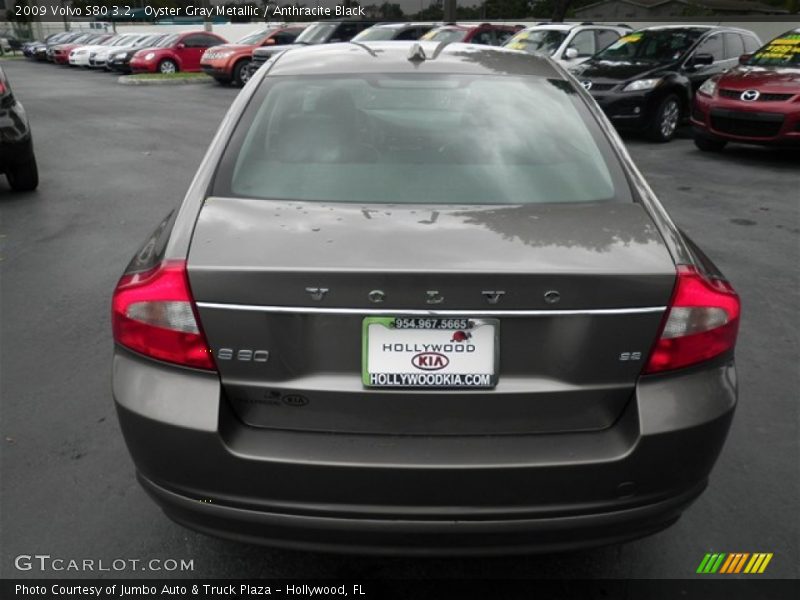 Oyster Gray Metallic / Anthracite Black 2009 Volvo S80 3.2
