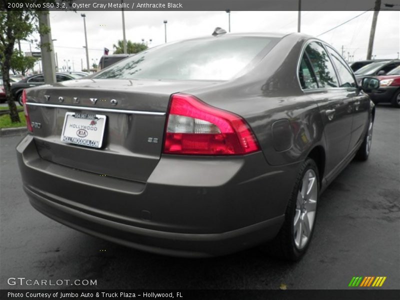 Oyster Gray Metallic / Anthracite Black 2009 Volvo S80 3.2