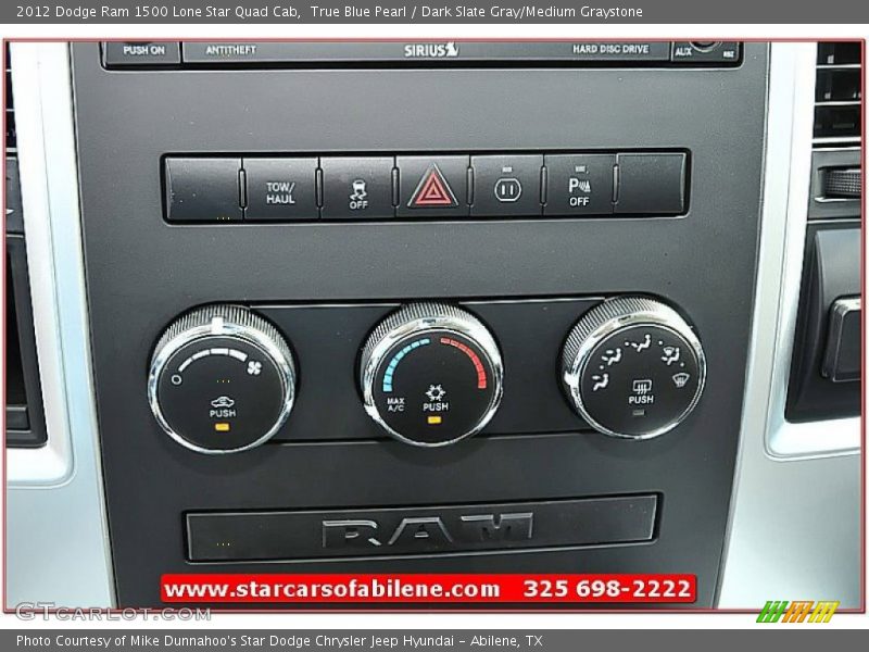 True Blue Pearl / Dark Slate Gray/Medium Graystone 2012 Dodge Ram 1500 Lone Star Quad Cab